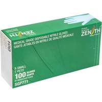 Puncture-Resistant Medical-Grade Disposable Gloves, X-Small, Nitrile, 4.5-mil, Powder-Free, Blue, Class 2 Equipment World