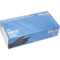 Puncture-Resistant Medical-Grade Disposable Gloves, Small, Nitrile, 5-mil, Powder-Free, Black, Class 2 Equipment World
