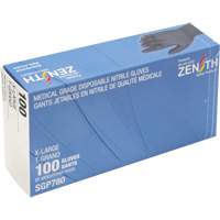 Puncture-Resistant Medical-Grade Disposable Gloves, X-Large, Nitrile, 5-mil, Powder-Free, Black, Class 2 Equipment World