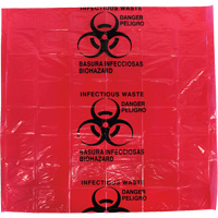 Dynamic™ Infectious Waste Bags, Infectious Waste, 24" L x 24" W, 12 microns, 50 /pkg. SGQ005 | Equipment World