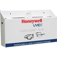 Uvex<sup>®</sup> Clear<sup>®</sup> Plus Disposable Lens Cleaning Station, Cardboard, 16" L x 3.19" D x 9.25" H SGQ557 | Equipment World