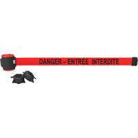 Wall Mount Barrier, Plastic, Magnetic Mount, 30', Red Tape Equipment World