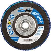 BlueFire&reg; Flap Disc, 5" x 5/8"-11, Type 29, 80 Grit, Zirconia Alumina Equipment World