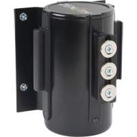 Wall Mount Barrier with Magnetic Tape, Steel, Screw Mount, 12', Black Tape Equipment World