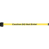 Wall Mount Barrier with Magnetic Tape, Steel, Screw Mount, 7', Yellow Tape Equipment World