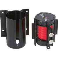 Wall Mount Barrier with Magnetic Tape, Steel, Screw Mount, 7', Red Tape Equipment World