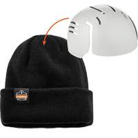 N-Ferno&reg; Zippered Rib Knit Beanie Hat with Bump Cap Insert, One Size, Black Equipment World