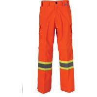 All-Season High Visibility Ventilated Mining Pants, Poly-Cotton, 28, High Visibility Orange Equipment World