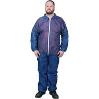 Coveralls, Medium, Blue, Polypropylene Equipment World