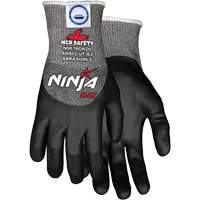 Ninja&reg; Max Cut Resistant Gloves, Size Medium, 10 Gauge, Bi-Polymer Coated, Dyneema&reg; Shell, ASTM ANSI Level A3 Equipment World