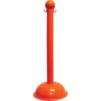 Poteau pour service intense, Hauteur de 40", Orange Equipment World