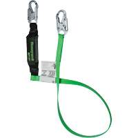 Energy-Absorbing Lanyard, 6', Locking Snap Hook Center, Locking Snap Hook Leg Ends, Polyester Equipment World