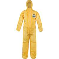 ChemMax&reg; 1 Coveralls, Polyethylene/Polypropylene, 4X-Large, Yellow Equipment World