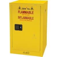 Flammable Storage Cabinet, 12 gal., 1 Door, 23" W x 35" H x 18" D Equipment World