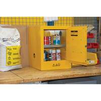 Flammable Storage Cabinet, 4 gal., 1 Door, 17" W x 22" H x 18" D Equipment World