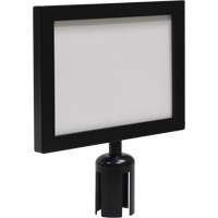 Sign Frame for Crowd Control Post, Black Equipment World