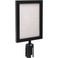 Sign Frame for Crowd Control Post, Black Equipment World