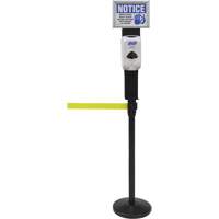 Sign & Dispenser Holder for Crowd Control Post, Black Equipment World