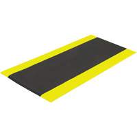 Airsoft Anti-Fatigue Mat, Pebbled, 3' x 5' x 3/8", Black/Yellow, PVC Sponge Equipment World