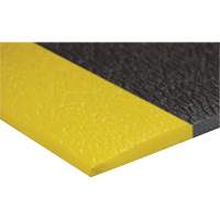 Airsoft Anti-Fatigue Mat, Pebbled, 3' x 5' x 3/8", Black/Yellow, PVC Sponge Equipment World