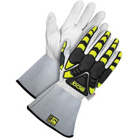 Deny™ Impact Resistant Gloves, 3X-Large, Goatskin Palm, Gauntlet Cuff SGV886 | Equipment World