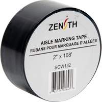 Aisle Marking Tape, 2" x 108', PVC, Black Equipment World