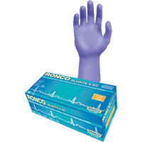 Blurite 6 EC Extended Cuff Examination Gloves, Small, Nitrile, 6-mil, Powder-Free, Purple, Class 2 Equipment World