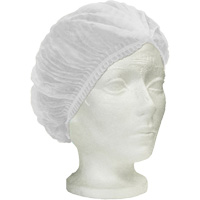 Ronco Care Pleated Bouffant Cap, Polypropylene, 24", White Equipment World