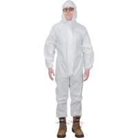 Premium Hooded Coveralls, Small, White, Microporous Equipment World