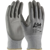 G-Tek&reg; PolyKor&reg; Cut Resistant Gloves, Size Small, 13 Gauge, Polyurethane Coated, Polyethylene Shell, ASTM ANSI Level A4/EN 388 Level 5/EN 388 Level D Equipment World