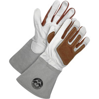 Gants de soudage &agrave; l'arc TIG Gander Brand avec renfort thermique, Cuir fleur de ch&egrave;vre, Taille Petit Equipment World