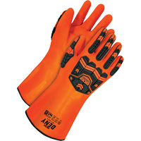 Deny Chemical Resistant Gloves, Size 9, 14" L, PVC, Terry Cloth Inner Lining Equipment World