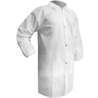 Care Lab Coat, Polypropylene, White, Small Equipment World