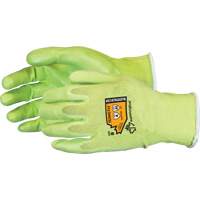 Composite Filament Fiber Cut-Resistant Hi-Viz Glove, Size 5, 18 Gauge, Foam Nitrile Coated, TenActiv Shell, ANSI/ISEA 105 Level 4 Equipment World