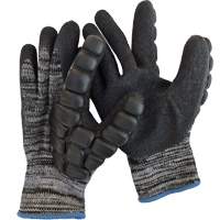 Gants antichocs enduits pour le martelage, 8/Moyen, Paume en Synth&eacute;tique, Poignet &eacute;lastique Equipment World