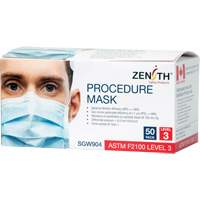 Disposable Procedure Face Masks, ASTM F2100 Level 3, Class 1 Equipment World