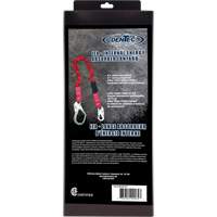 ShockSorb Internal Shock Lanyard, 6', Snap Hook Center, Snap Hook Leg Ends, Polyester Equipment World