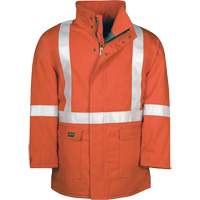 Westex UltraSoft&reg; AllOut Quilt Lined Winter Parka with Reflective Stripes, Small, High Visibility Orange, 46 cal/cm² Equipment World
