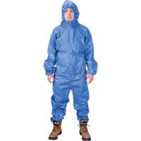 Hooded Coveralls, Medium, Blue, SMS Equipment World