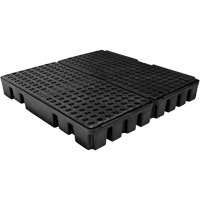 Black Diamond Low Profile Spill Pallet, 51 US gal. Spill Capacity, 49" x 48" x 6.5" Equipment World