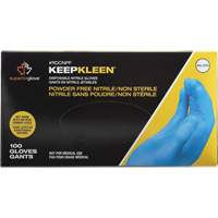 KeepKleen&reg; Disposable Glove, Small, Nitrile, 2.8-mil, Powder-Free, Blue Equipment World