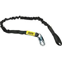 Arc Flash Shock Absorbing Lanyard, 6', Locking Snap Hook Center, Choke-Off Loop Leg Ends, Nylon Equipment World