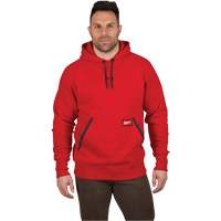 Heavy-Duty Pullover Hoodie, Men's, Small, Red Equipment World