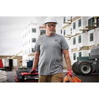 Hybrid Work Tee Shirt, Men's, Small, Grey Equipment World