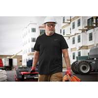 Hybrid Work Tee Shirt, Men's, Small, Black Equipment World