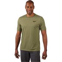 Hybrid Work Tee Shirt, Men's, Small, Green Equipment World