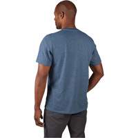 Hybrid Work Tee Shirt, Men's, Small, Blue Equipment World