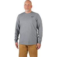 Hybrid Work Tee Shirt, Men's, Small, Grey Equipment World