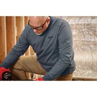 Hybrid Work Tee Shirt, Men's, Small, Blue Equipment World