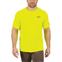 Workskin Lightweight High Visibility Shirt, Men's, Small, Yellow Equipment World
